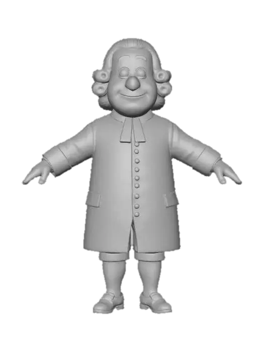 3D model for Gentle Clergyman