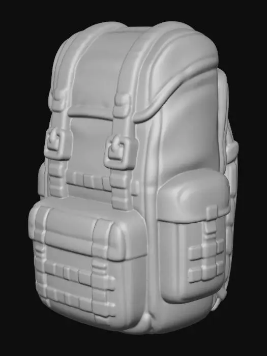 3D model for Olive Green Tactical Backpack