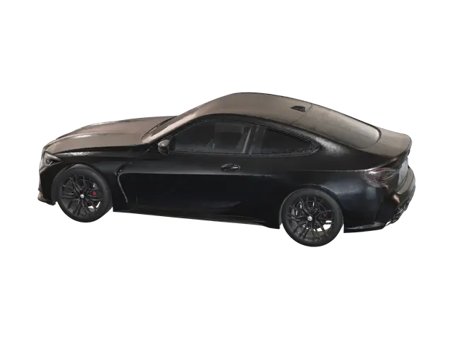 Stylized Bmw M4 3D model, vytvořený pomocí AI