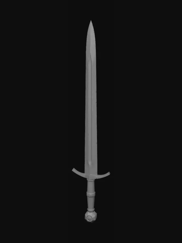 3D model for Silveredge Longsword
