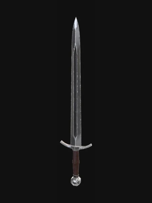 3D model for Silveredge Longsword