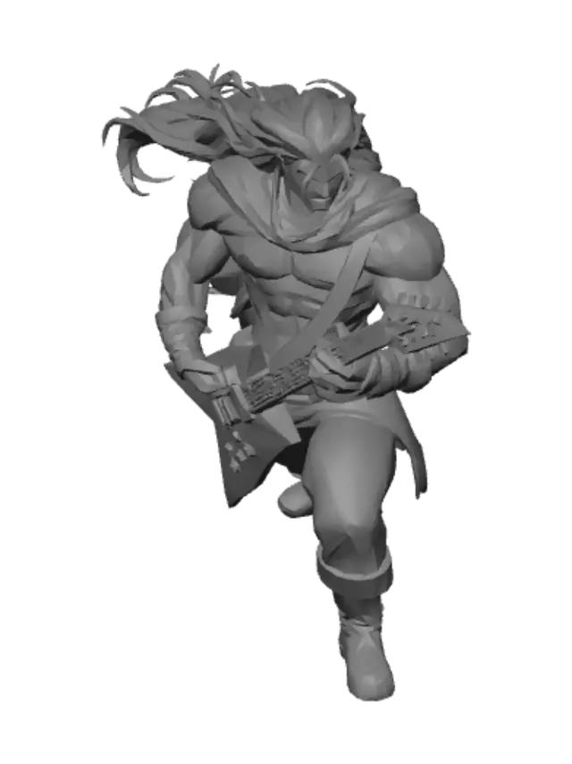 3D model for Inferno Guitarist