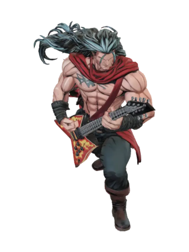 3D model for Inferno Guitarist