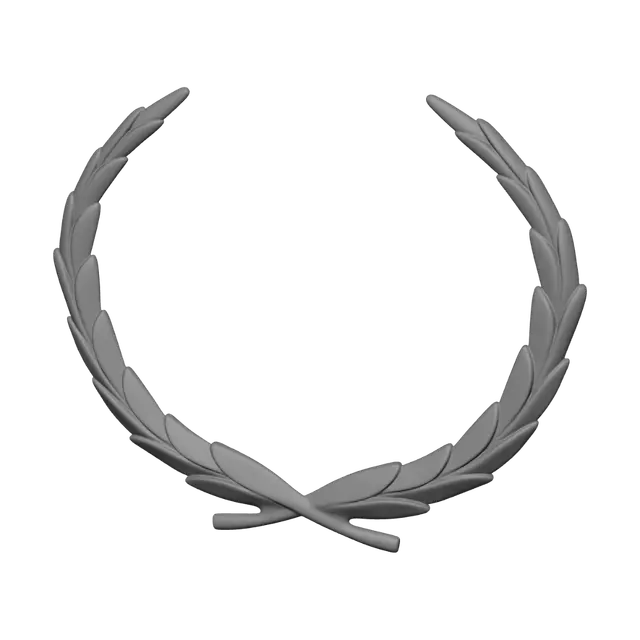 3D model for Silver Laurel Wreath