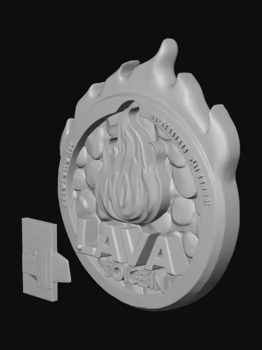 3D model for Lava Token Emblem