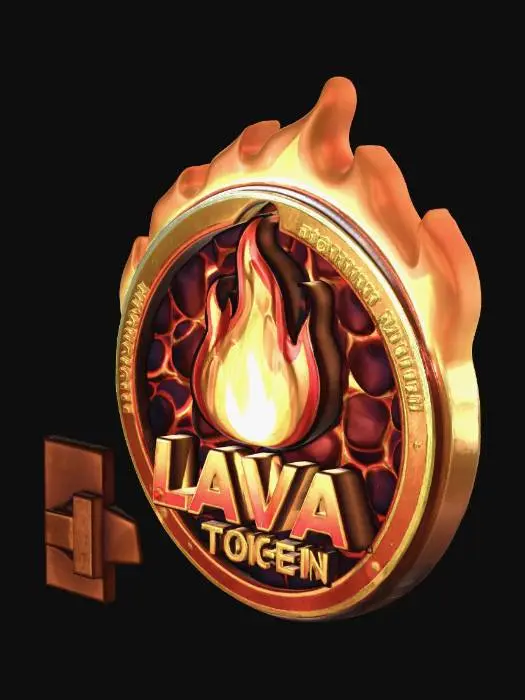 3D model for Lava Token Emblem