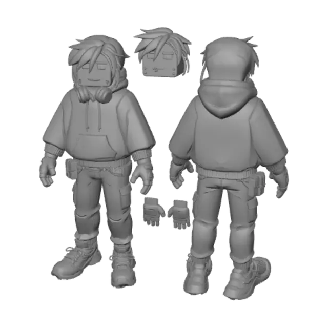 3D model for Midnight Neon Rogue