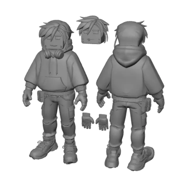 3D model for Midnight Neon Rogue