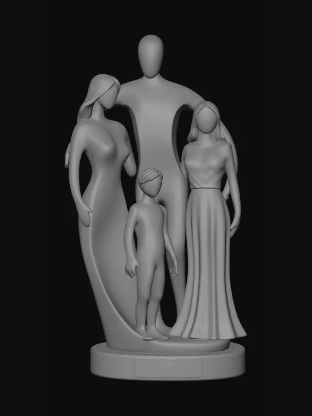 3D model for Family Embrace