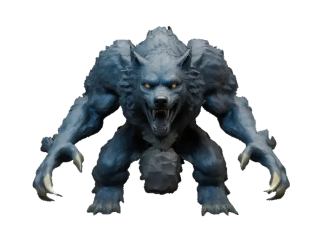 Modello 3D Fenrir from Norse Mythology - Fable, generato dall’IA