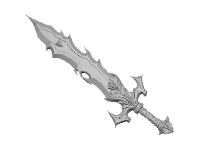 3D model for Legendary Inferno Greatsword
