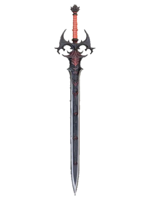 Legendary Fantasy Greatsword 3D model, vytvořený pomocí AI