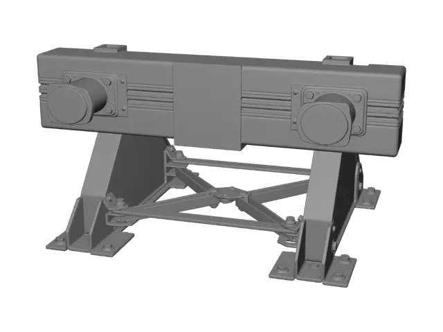 3D model for Rusty Roadblock Barrier