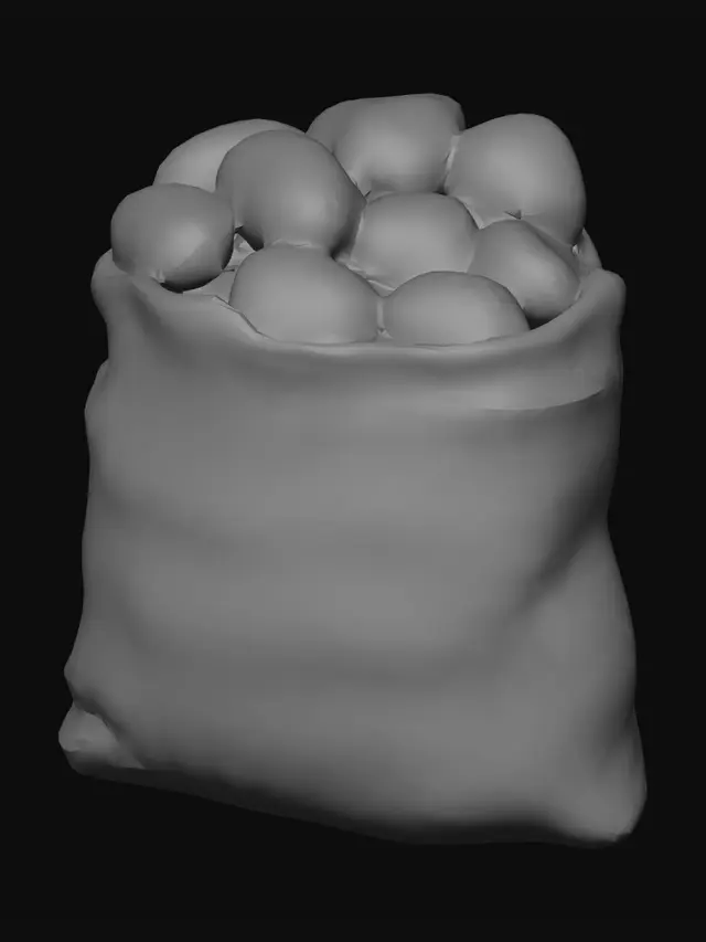 3D model for Potato Sack
