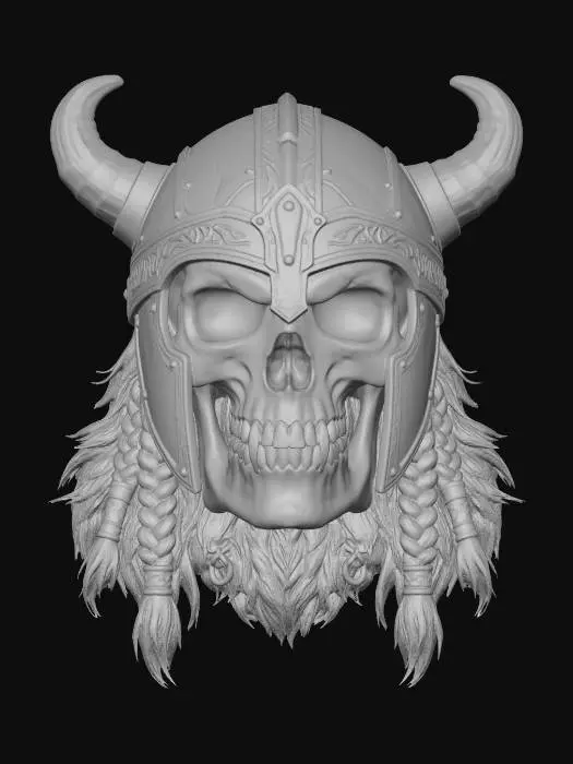 3D model for Horned Skull Warlord