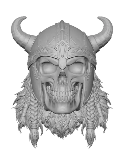 3D model for Horned Skull Warlord