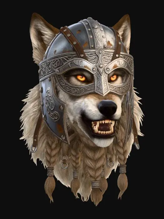 3D model for The Iron Wolf Helm