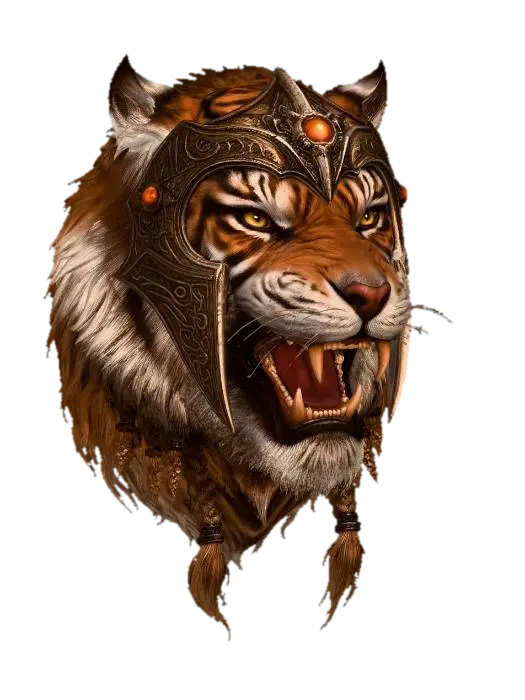 3D model for Tiger head bust