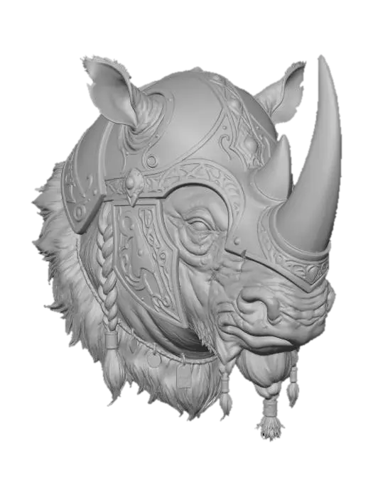 3D model for Iron Horned Rhino