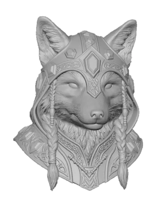 3D model for Crystal Helm Fox