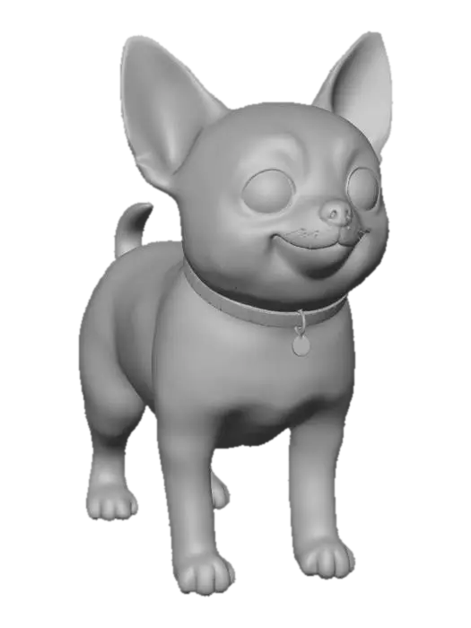 3D model for Big-Eyed Chihuahua