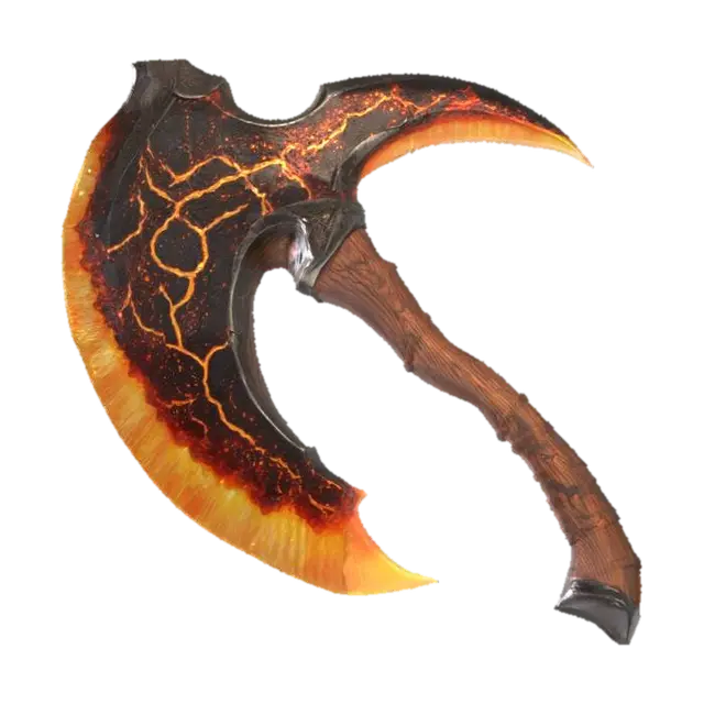 A stone double-headed axe - Doubleheaded 3D model, vytvořený pomocí AI
