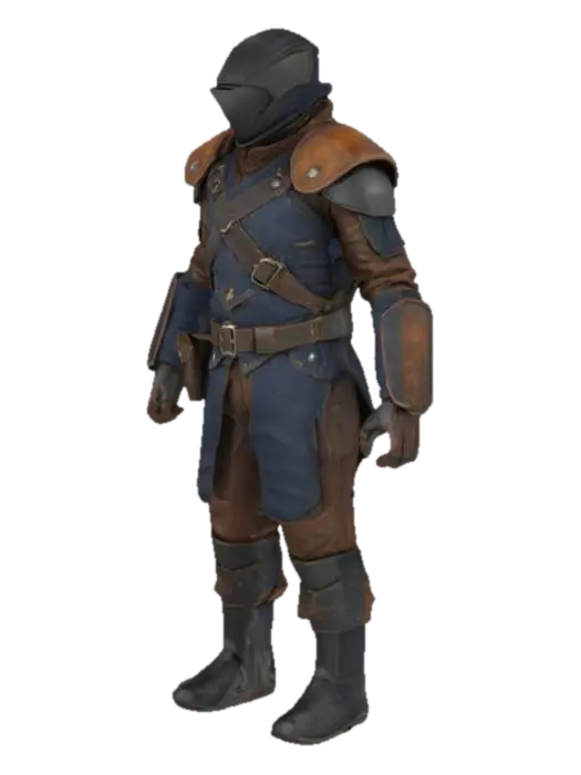 3D model for Pirate-inspired, high-res leather texture for a stealth suit.
Show battle-worn durability with realistic creases, visible stitching, detailed rivets, and rugged, handcrafted look.
Include layered armor panels, reinforced seams, and subtle finish variations (matte & semi-gloss) for weathered realism.
Add intricate stitch patterns, aged patina, and a mix of vintage and tactical style.