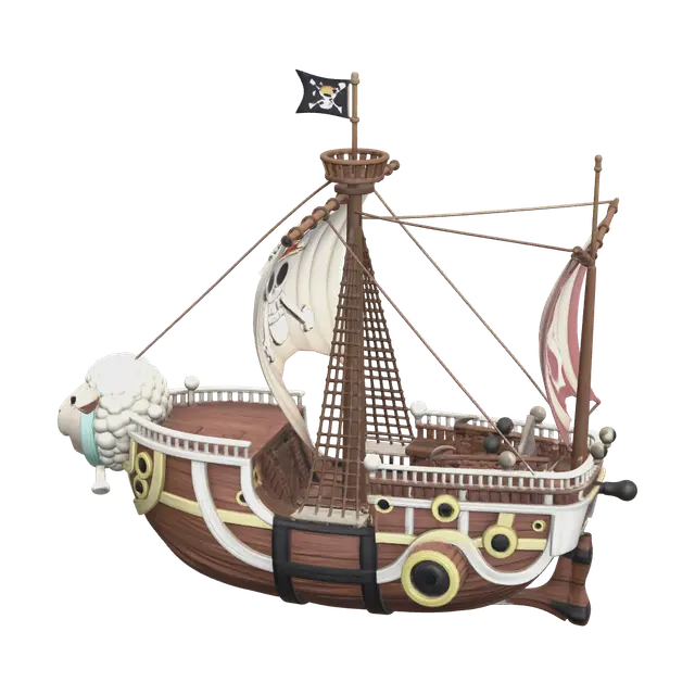 3D model for Stylized One Piece Ship