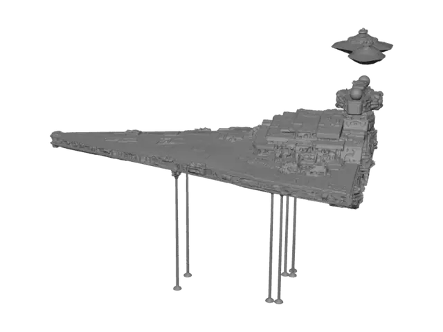 3D model for Star Destroyer Over Earth