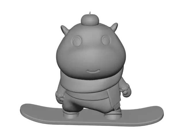 3D model for Snowboard Chick