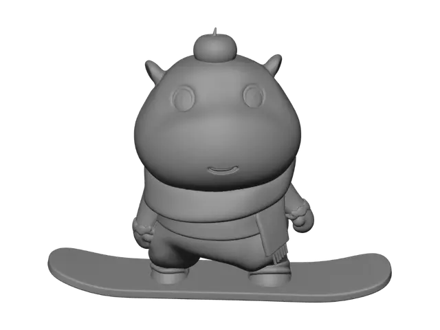 3D model for Snowboard Chick
