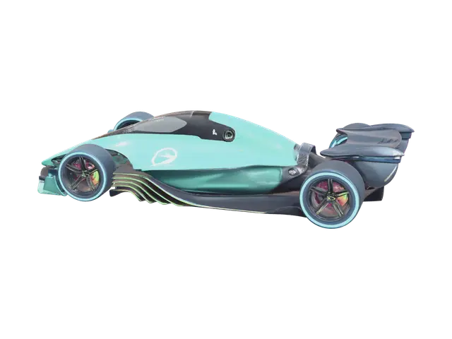 Ornate F1 Car - Competition 3D model, vytvořený pomocí AI