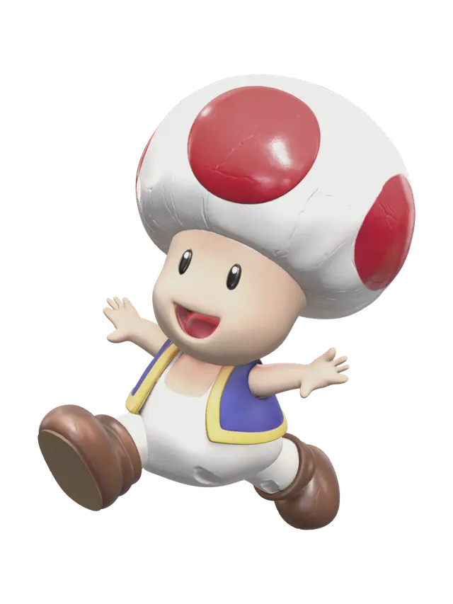 3D model for Stylized Mario Mushroom