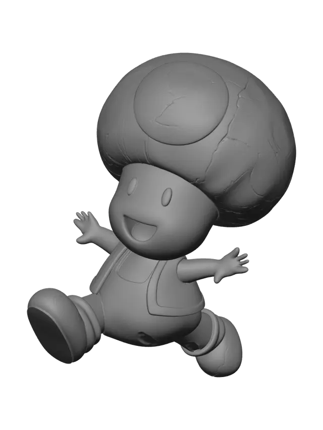 3D model for Stylized Mario Mushroom