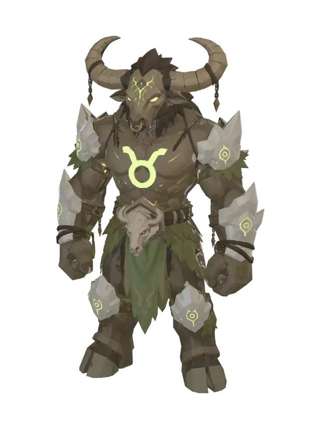 3D model for Emerald Horned Guardian