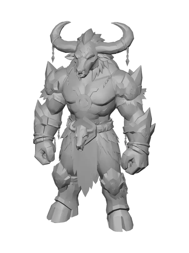 3D model for Emerald Horned Guardian