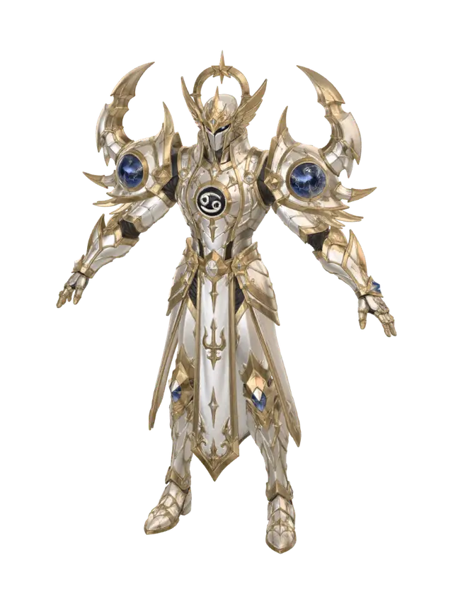 3D model for Celestial Cancer Paladin