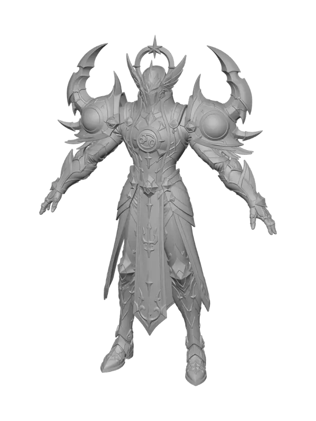 3D model for Celestial Cancer Paladin