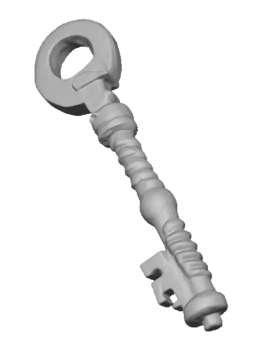 3D model for A key to an Asylum door.