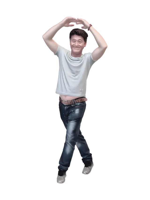 3D model for Arched Pose in the Garden