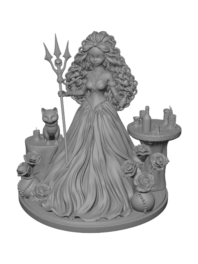 3D model for Moonlit Empress of Amethyst