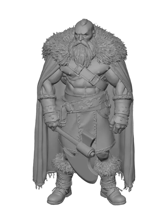 3D model for создай карточку для мафии в стиле фентези, карточка гномы