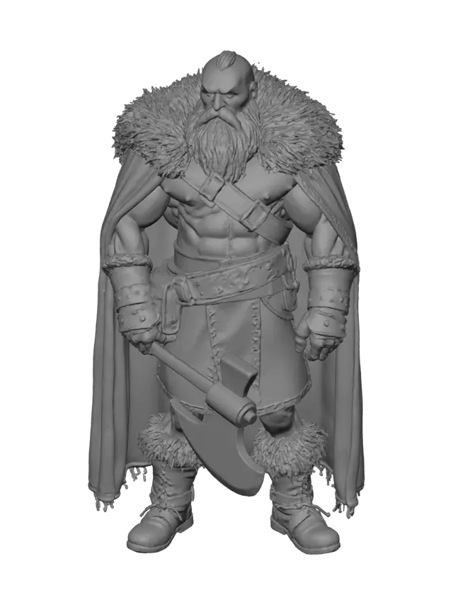 3D model for создай карточку для мафии в стиле фентези, карточка гномы