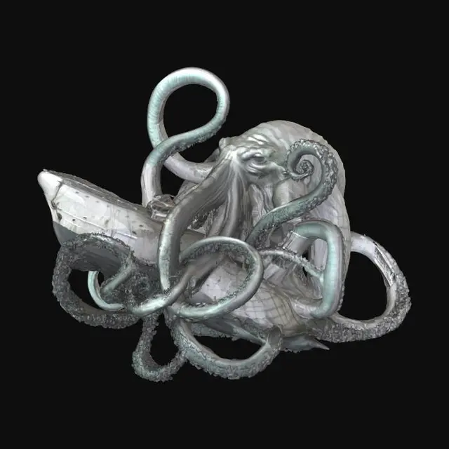 3D model for Kraken's Embrace, #SketchTo3D#
