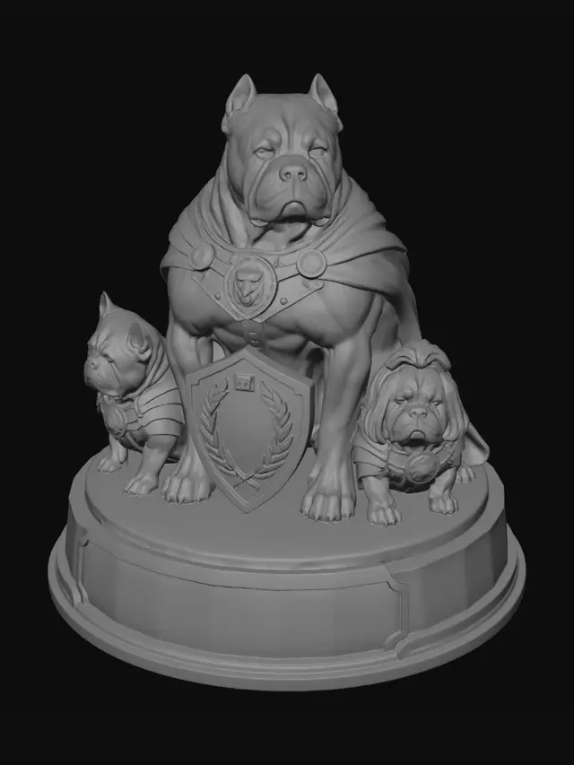 3D model for The Golden Guardians