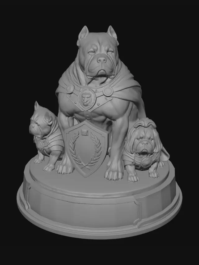 3D model for The Golden Guardians