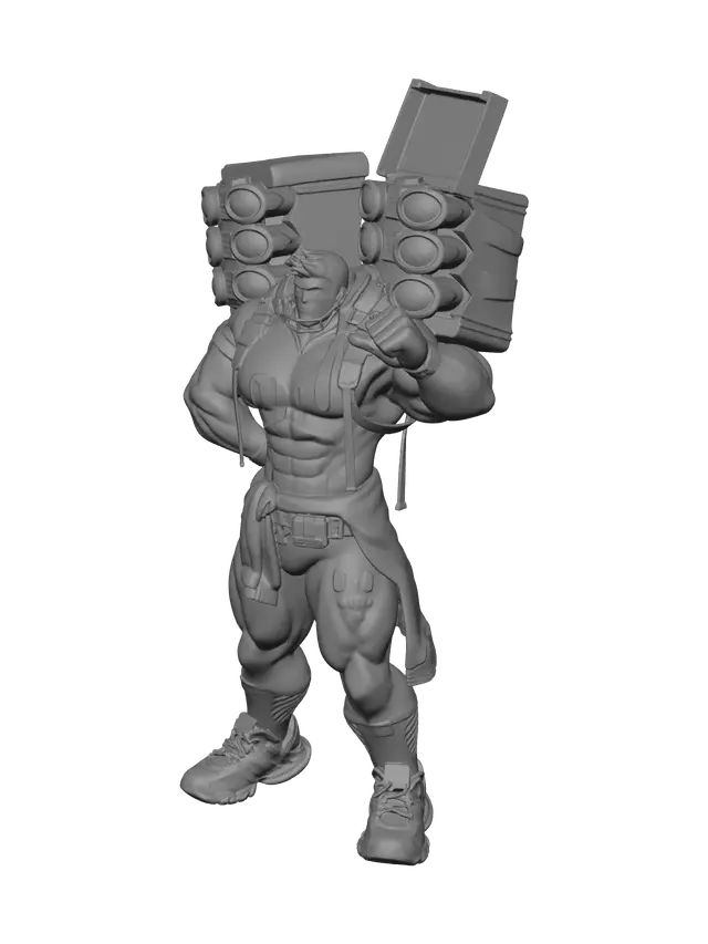 3D model for Weathered Football Player