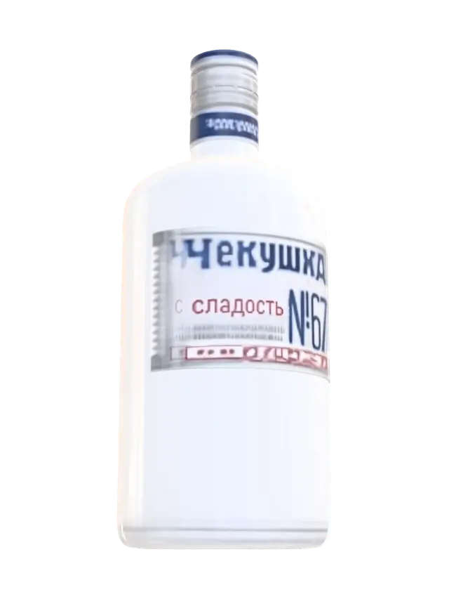 Чекушка - Label 3D model, vytvořený pomocí AI