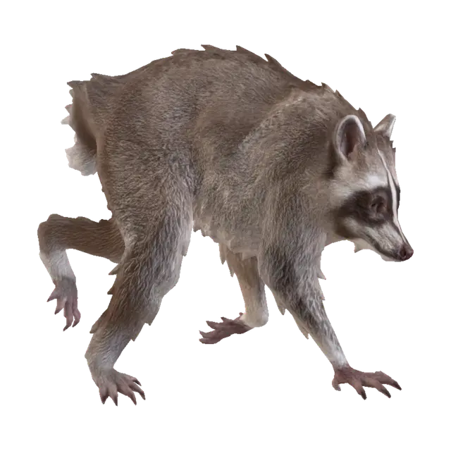 3D model for Blue Raccoon Silhouette