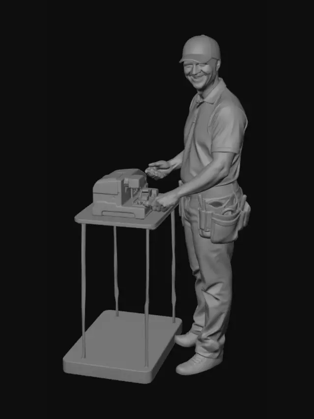 3D model for KeyHub Locksmith on a City Street